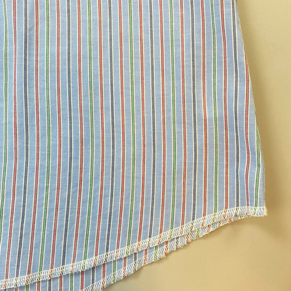 Rustler Shirt Mens XXL Blue Stripe Pearl Snap Cowboy Rockabilly Rodeo Heritage - Picture 8 of 13